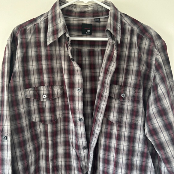 🌻5/20$!! Modern Fit Button Down Pocket Plaid Shirt - Picture 7 of 8
